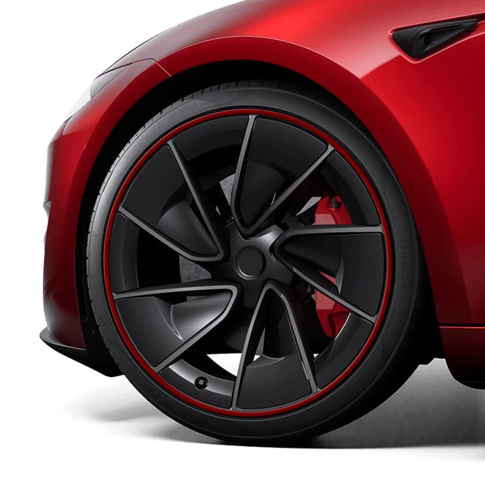 Aluminum Alloy Wheel Rim Protectors (Tesla Body Color Match) – for All Tesla Models - T-Launch