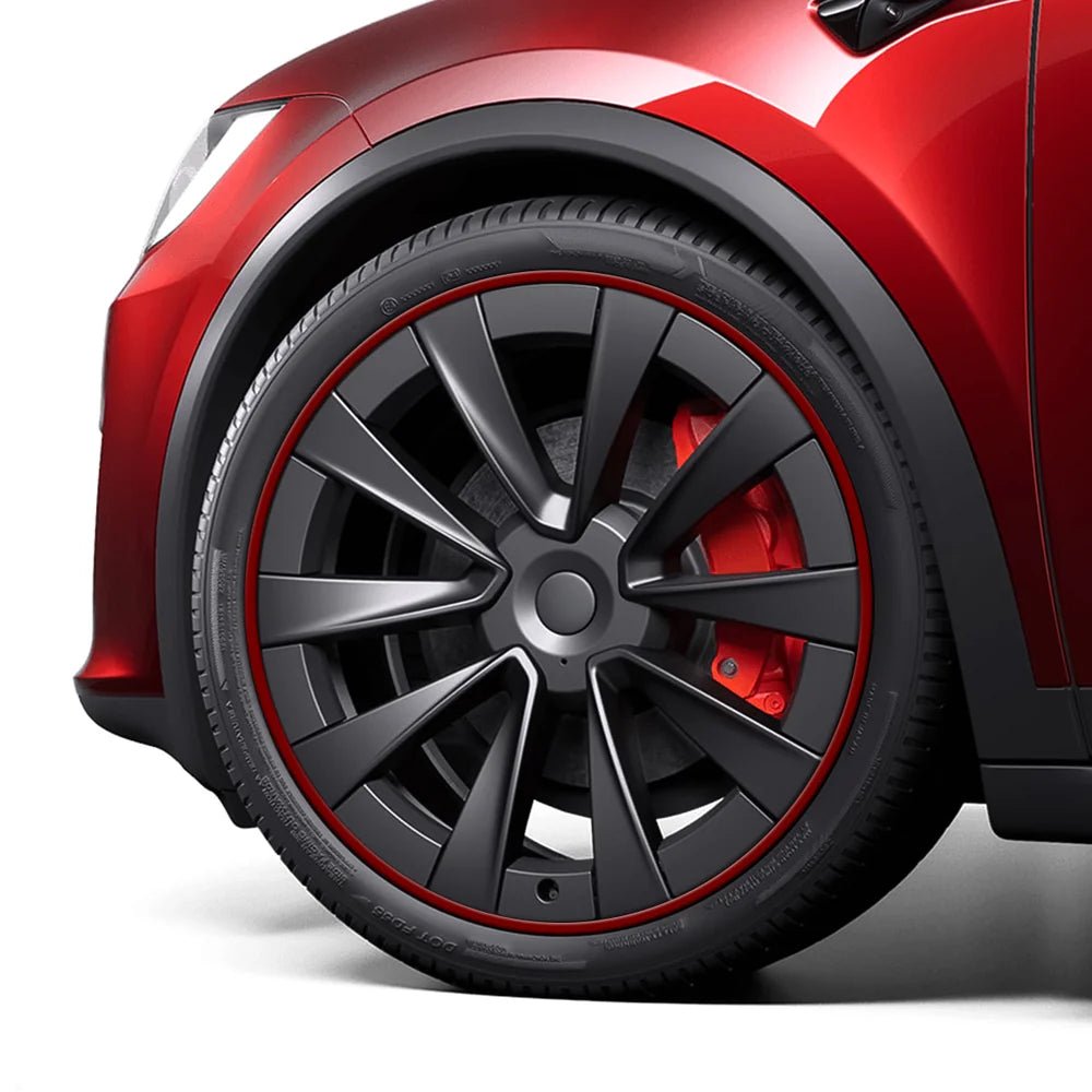 Aluminum Alloy Wheel Rim Protectors (Tesla Body Color Match) – for All Tesla Models - T-Launch