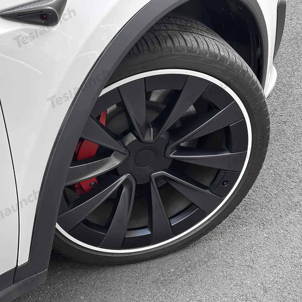 Aluminum Alloy Wheel Rim Protectors (Tesla Body Color Match) – for All Tesla Models - T-Launch