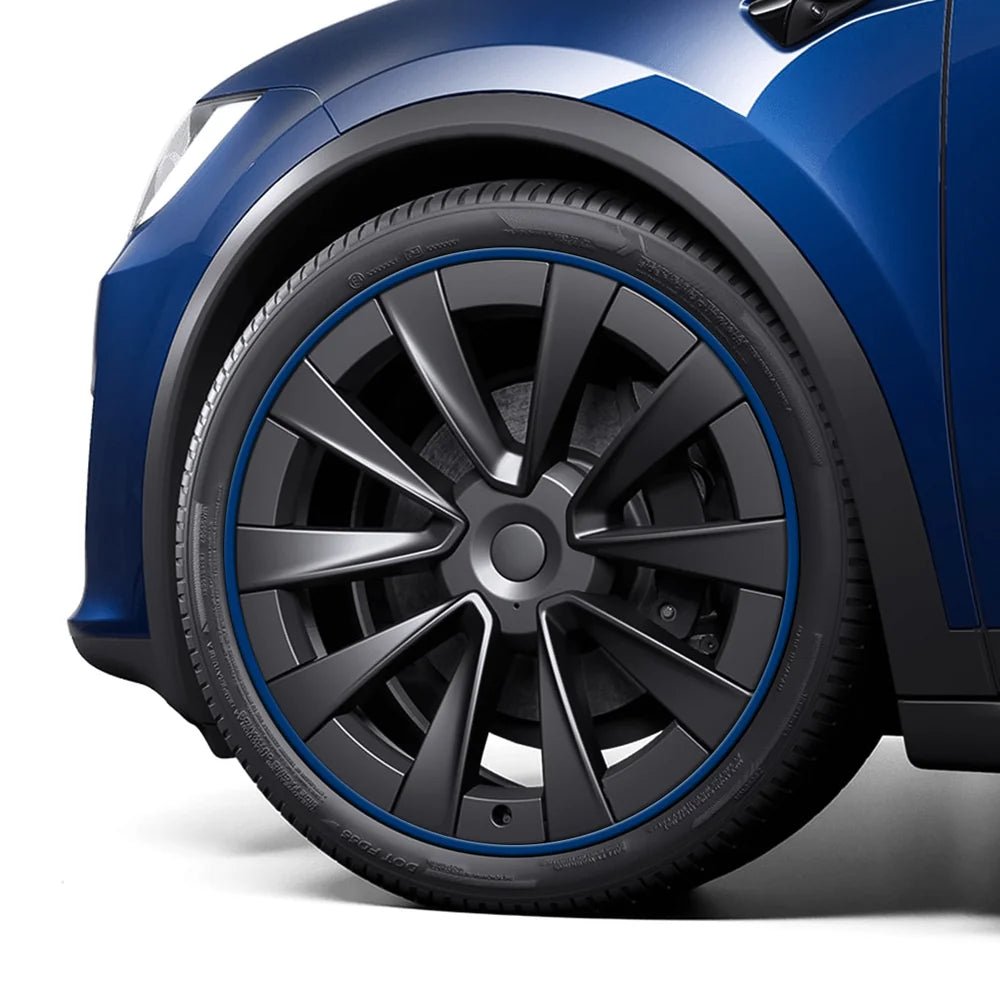 Aluminum Alloy Wheel Rim Protectors (Tesla Body Color Match) – for All Tesla Models - T-Launch