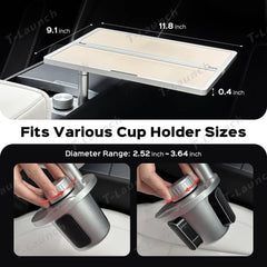 Aluminum Foldable Floating Car Table for Tesla Model 3/Y/S/X - T-Launch