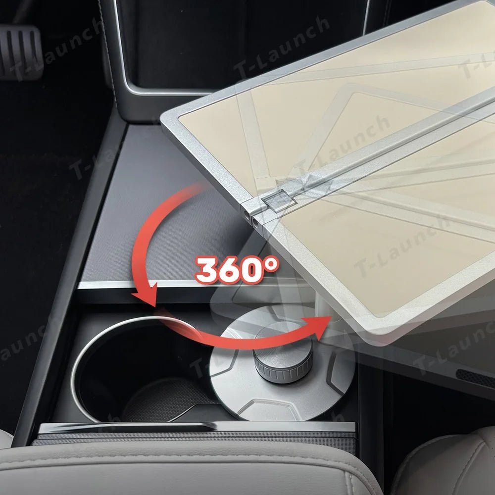 Aluminum Foldable Floating Car Table for Tesla Model 3/Y/S/X - T-Launch
