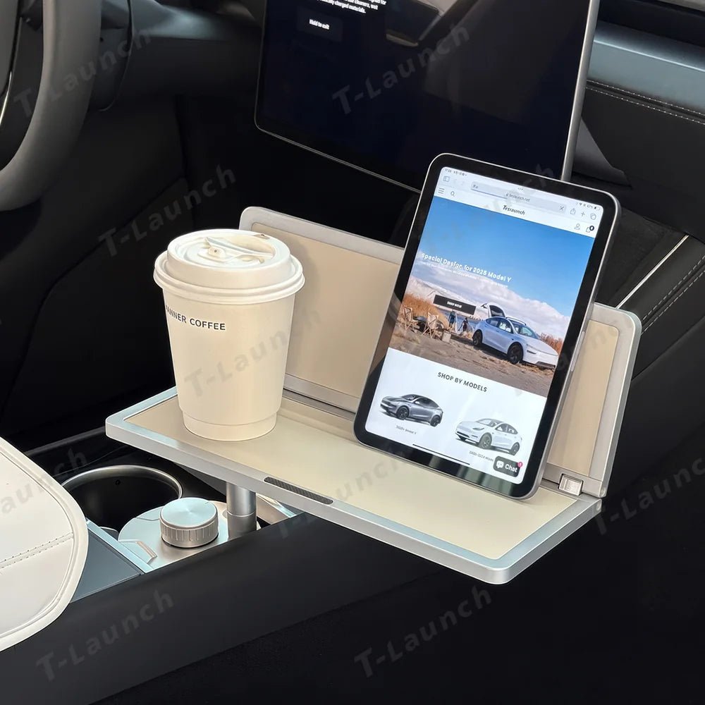 Aluminum Foldable Floating Car Table for Tesla Model 3/Y/S/X - T-Launch