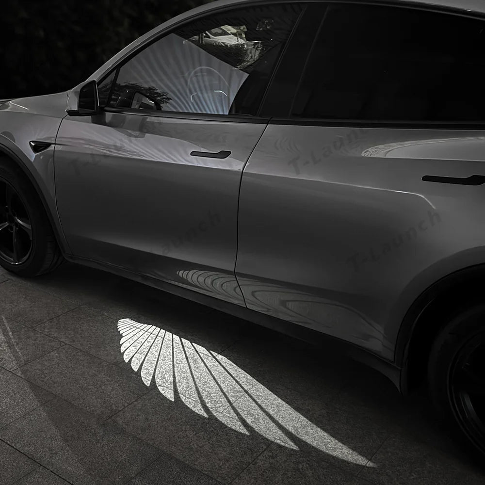 Angel Wing Side Mirror Welcome Projector Light for Tesla Model 3/Y (2017+) - T-Launch