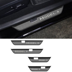 Anti-scratch Front Rear Door Sill Protector Cover for Tesla Model 3 Highland 2024+ - T-Launch