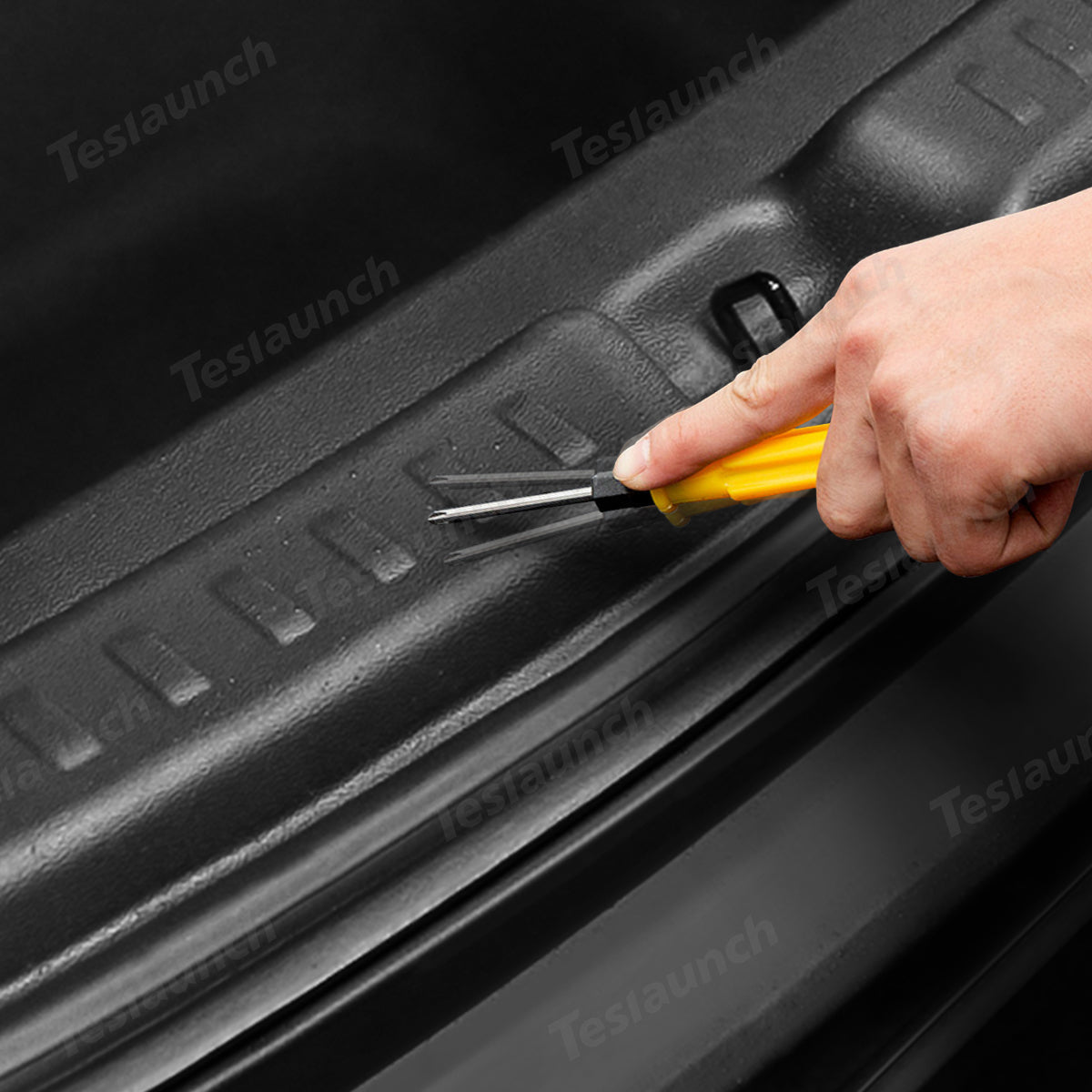 Anti-Scratch TPE Trunk Sill Protector Mat for Tesla Model Y Juniper 2025+ - T-Launch