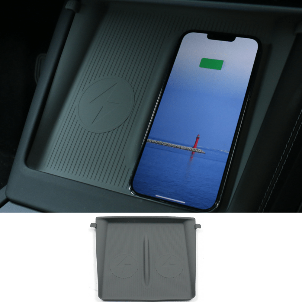 Anti-Slip Silicone Wireless Charging Pad for Tesla Model Y Juniper 2025+ - T-Launch