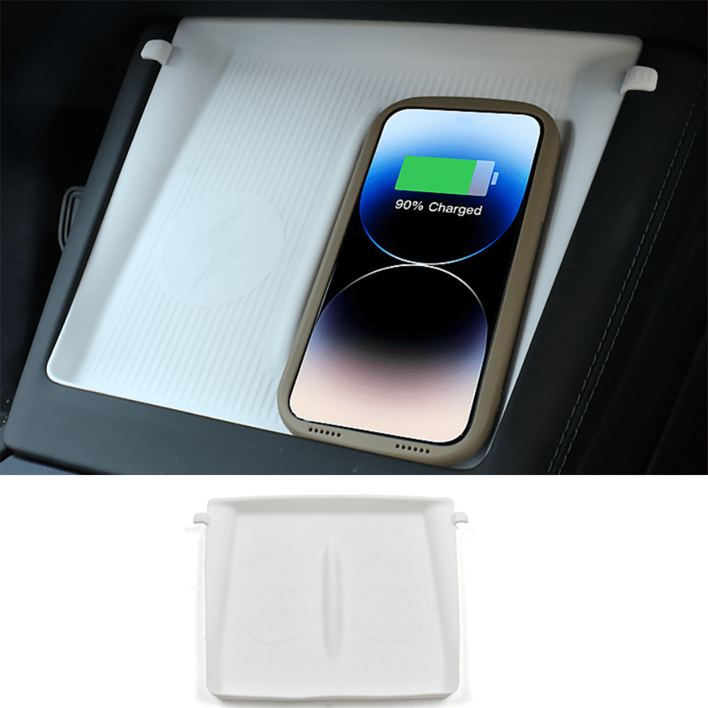 Anti-Slip Silicone Wireless Charging Pad for Tesla Model Y Juniper 2025+ - T-Launch
