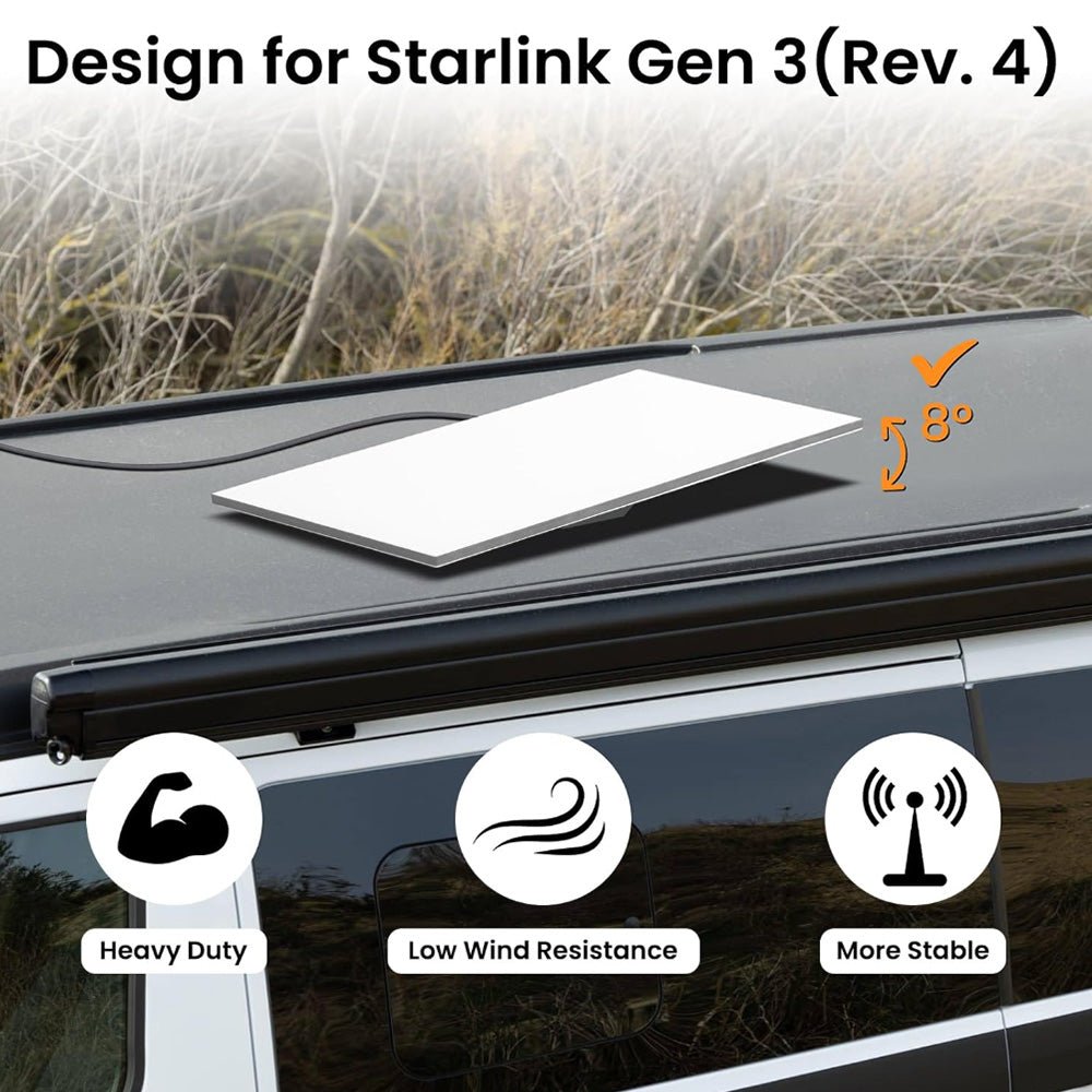 Anti-Theft Roof Mount for Starlink Gen 3 Dish - T-Launch