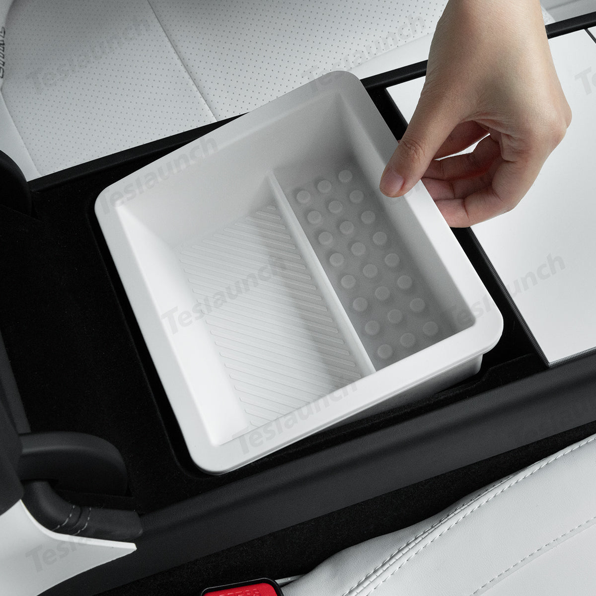 Armrest Organizer Tray for Tesla Model Y Juniper 2025+ - T-Launch