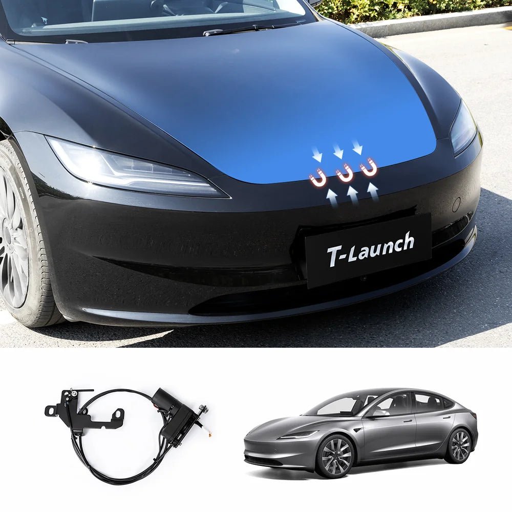 Automatic Soft-Close Electric Suction Frunk Lock Kit for Tesla Model 3 / Y / S / X (2019+) - T-Launch