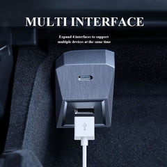 Model 3/Y Cybertruck Style Glove Box 4v1 USB Hub Docking Station for Tesla