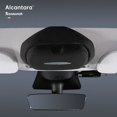 Alcantara Solbriller Opbevaringsboks til Tesla Model 3/Y (ikke egnet til 2024+ Model 3 højland)