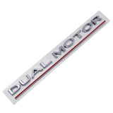 'Dual Motor' Dekal bakre bagasjeremblem i Tesla Alle. Model 3 Y S X (2012-2023)