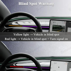Blind Spot Detection (BSD) Smart Ambient Light for Tesla Model Y/3 (2017–2025+) - T-Launch