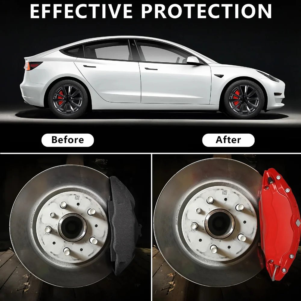 Brake Caliper Covers (4Pcs) for Tesla Model 3/Y/S/X/Cybertruck - T-Launch