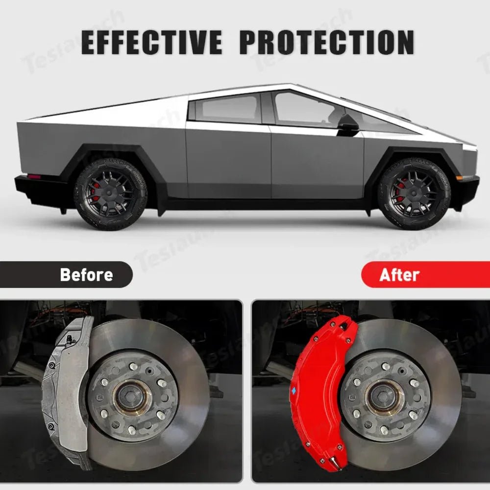 Brake Caliper Covers (4Pcs) for Tesla Model 3/Y/S/X/Cybertruck - T-Launch