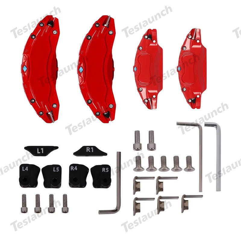 Brake Caliper Covers (4Pcs) for Tesla Model 3/Y/S/X/Cybertruck - T-Launch