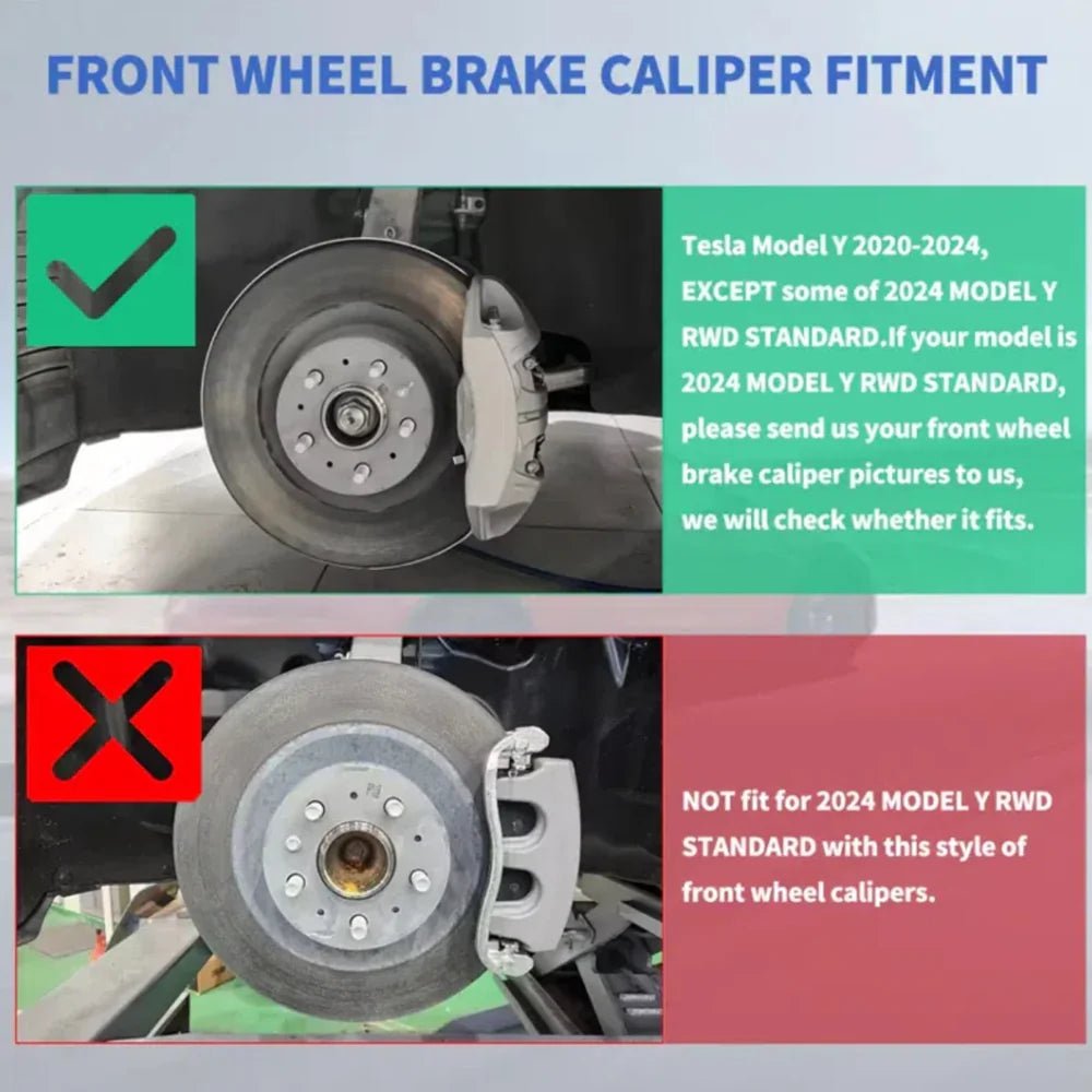 Brake Caliper Covers (4Pcs) for Tesla Model 3/Y/S/X/Cybertruck - T-Launch