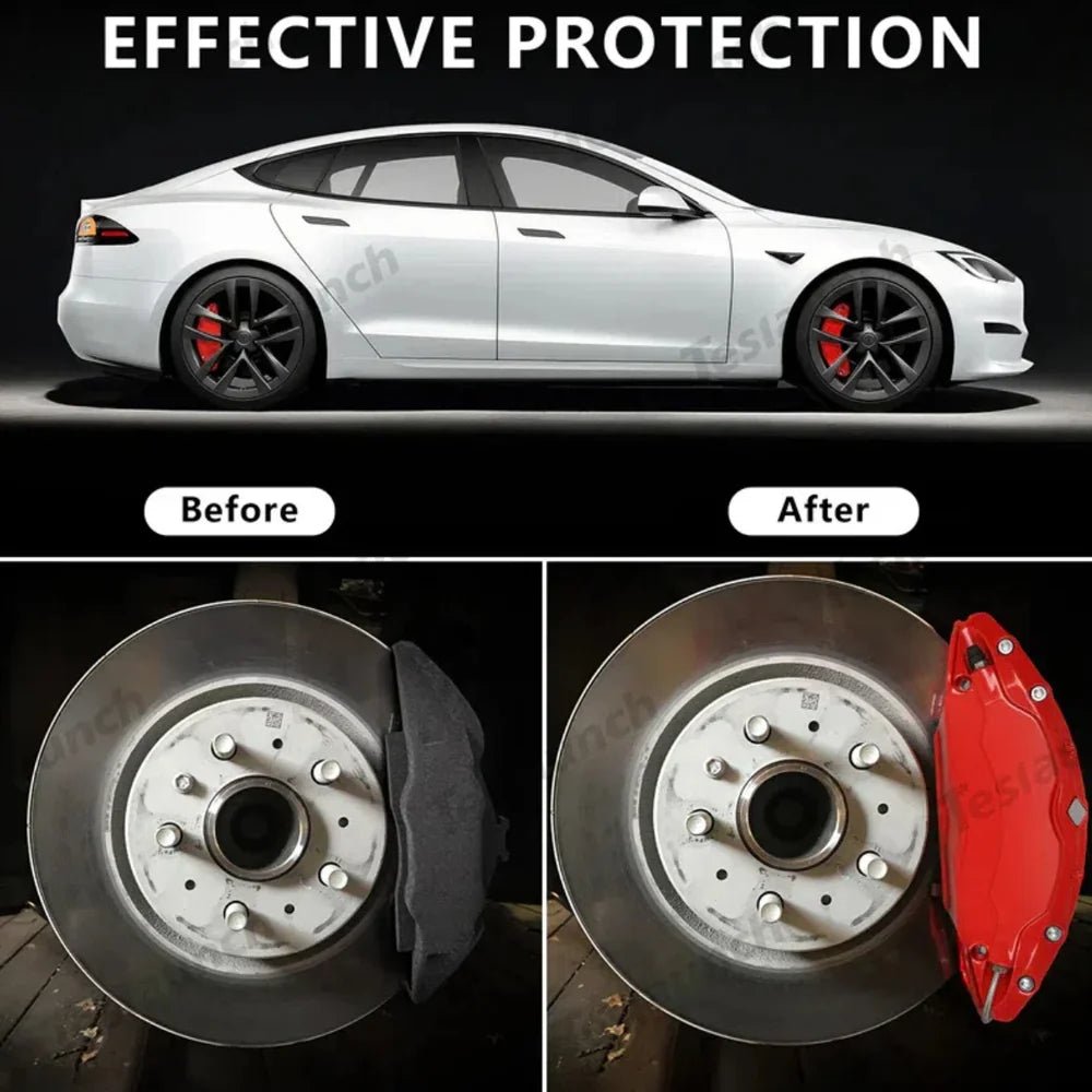 Brake Caliper Covers (4Pcs) for Tesla Model 3/Y/S/X/Cybertruck - T-Launch