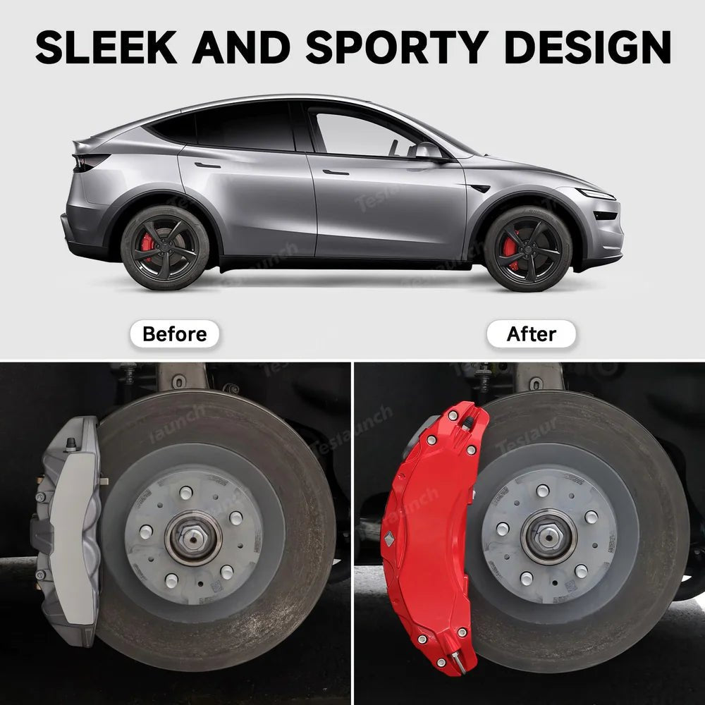 Brake Caliper Covers (4Pcs) for Tesla Model Y Juniper 2025+ - T-Launch