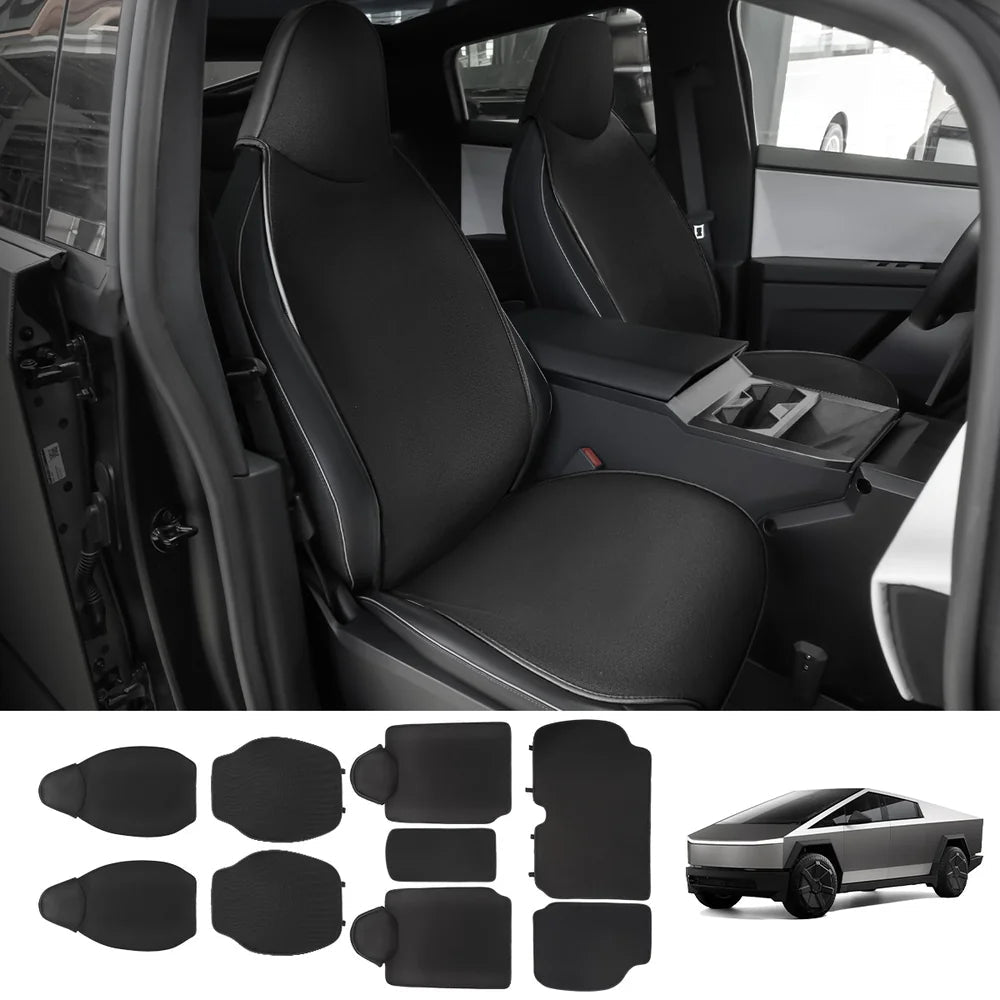 Breathable Mesh Seat Cover Set for Tesla Cybertruck 2024+ - T-Launch