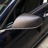 [Real Carbon Fiber] OEM Rear View Mirror Covers For Tesla Model X 2021+