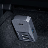 Tesla   Model 3/Y Cybertruck Style Boîte à gants 4 en 1 USB Hub Station d'accueil