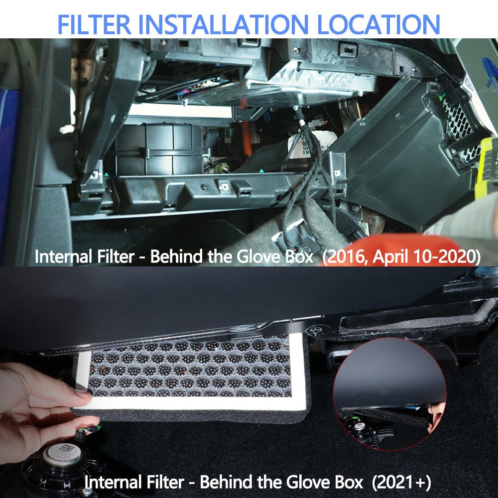 Cabin Air Filter & HEPA Filter with Activated Carbon for Tesla Model S 2012+ - T-Launch