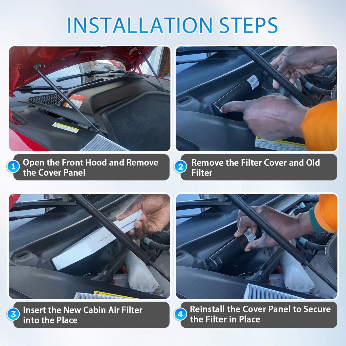 Cabin Air Filter & HEPA Filter with Activated Carbon for Tesla Model S 2012+ - T-Launch