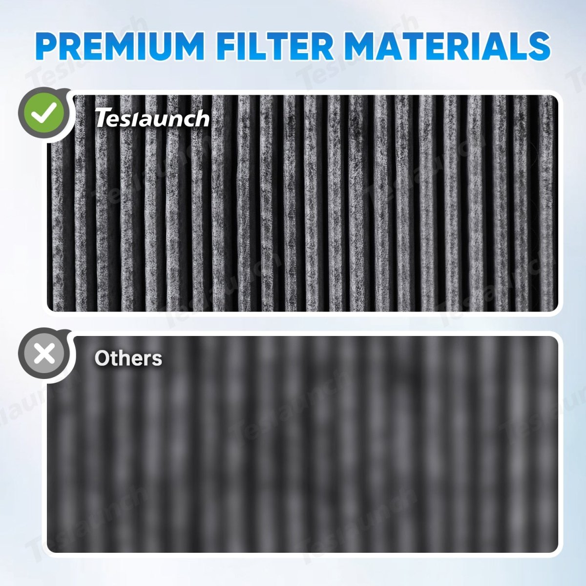 Cabin Air Filter & HEPA Filter with Activated Carbon for Tesla Model S 2012+ - T-Launch