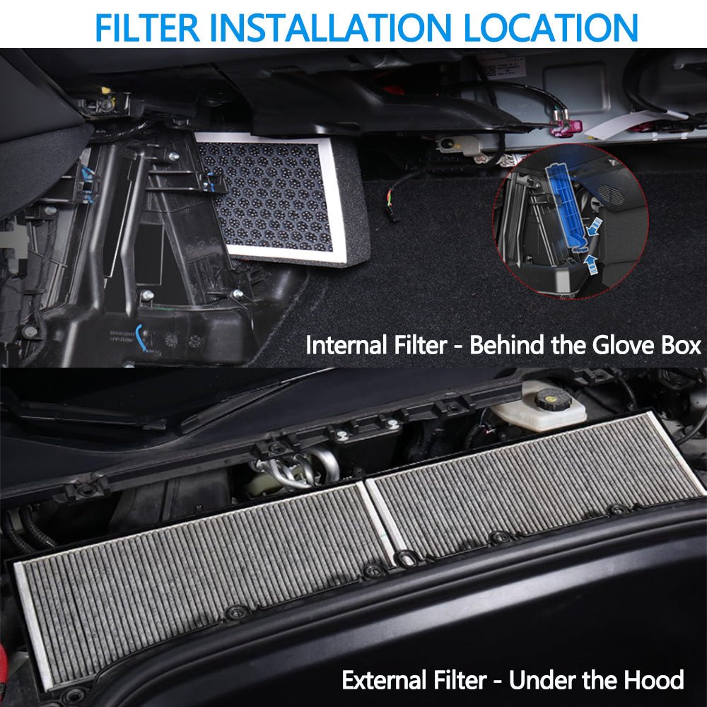 Cabin Air Filter & HEPA Filter with Activated Carbon for Tesla Model Y - T-Launch