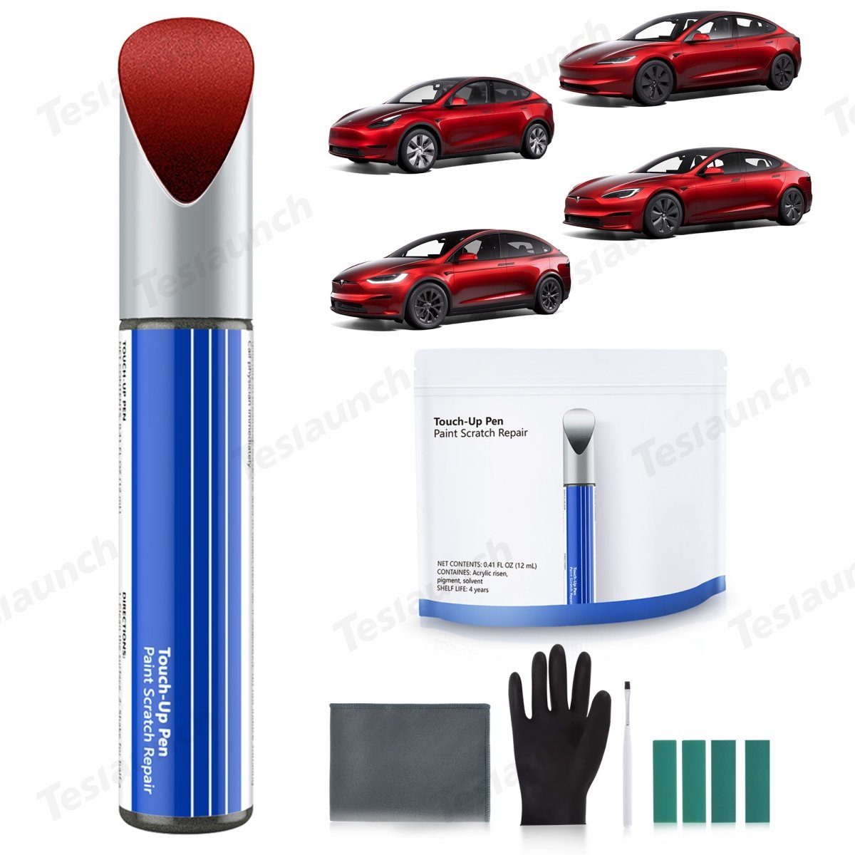 Car Body Color Paint Repair Pen Kit for Tesla Model 3/Y/S/X - OEM Original Touch Up Paint Pen - T-Launch