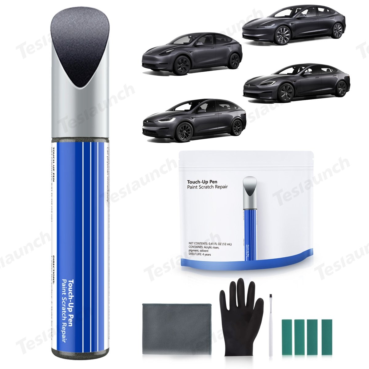 Car Body Color Paint Repair Pen Kit for Tesla Model 3/Y/S/X - OEM Original Touch Up Paint Pen - T-Launch