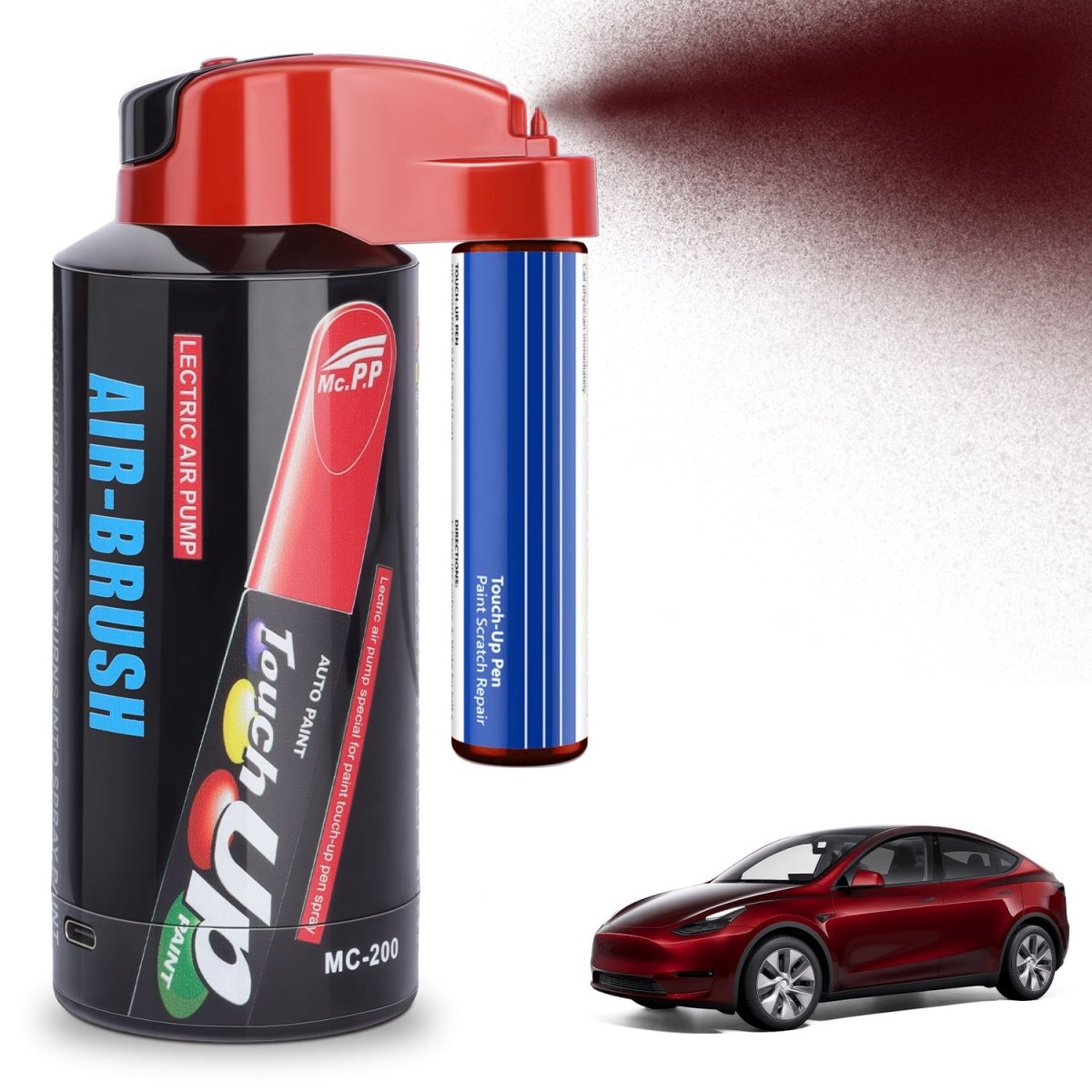 Car Body Touch Up Paint Electric Sprayer Repair Kit for Tesla 3/Y/S/X - T-Launch