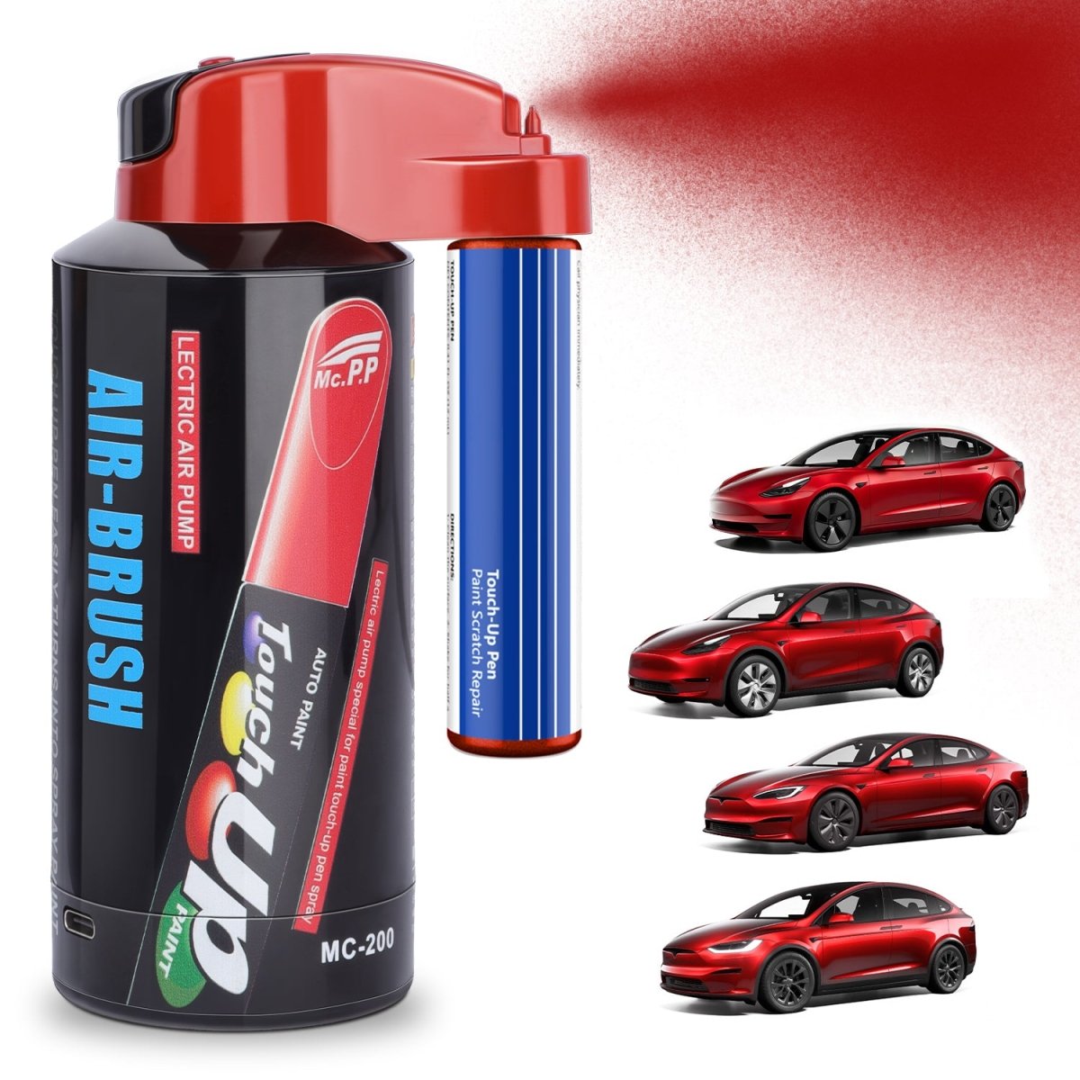 Car Body Touch Up Paint Electric Sprayer Repair Kit for Tesla 3/Y/S/X - T-Launch