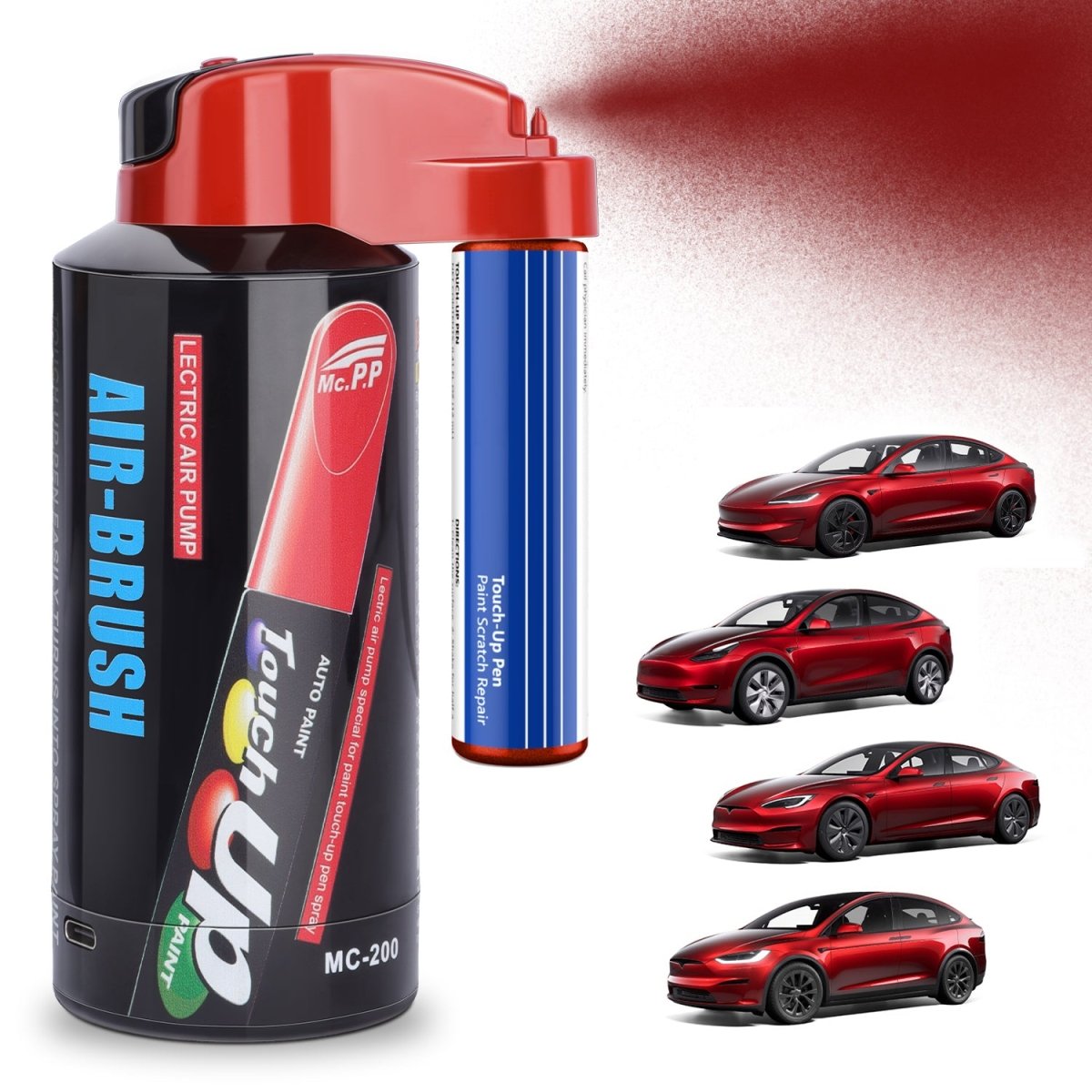 Car Body Touch Up Paint Electric Sprayer Repair Kit for Tesla 3/Y/S/X - T-Launch