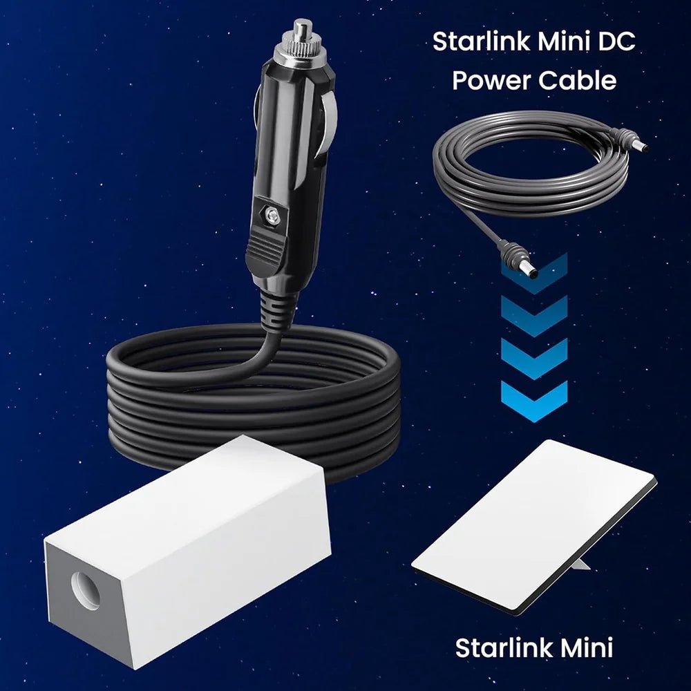 Car Charger 12V-36V DC Power Adapter for Starlink Mini - T-Launch