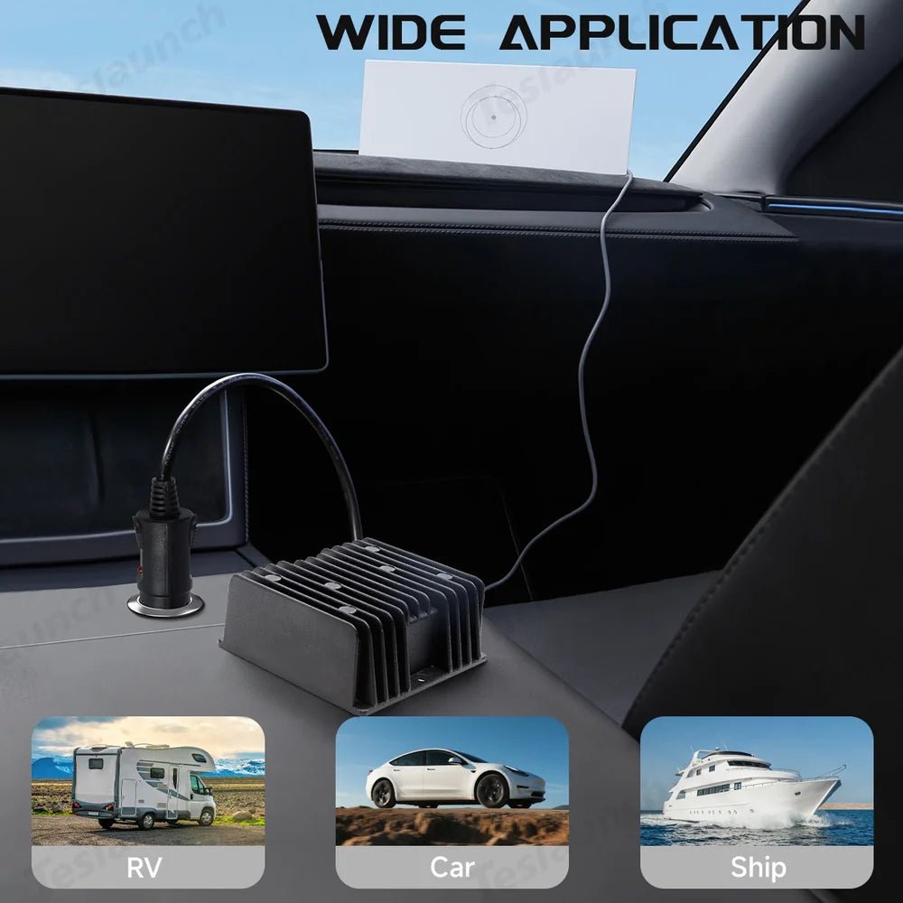 Car Charger 12V/24V to 57V Power Adapter with DC Plug for Starlink Gen 3 - T-Launch