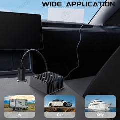 Car Charger 12V/24V to 57V Power Adapter with DC Plug for Starlink Gen 3 - T-Launch