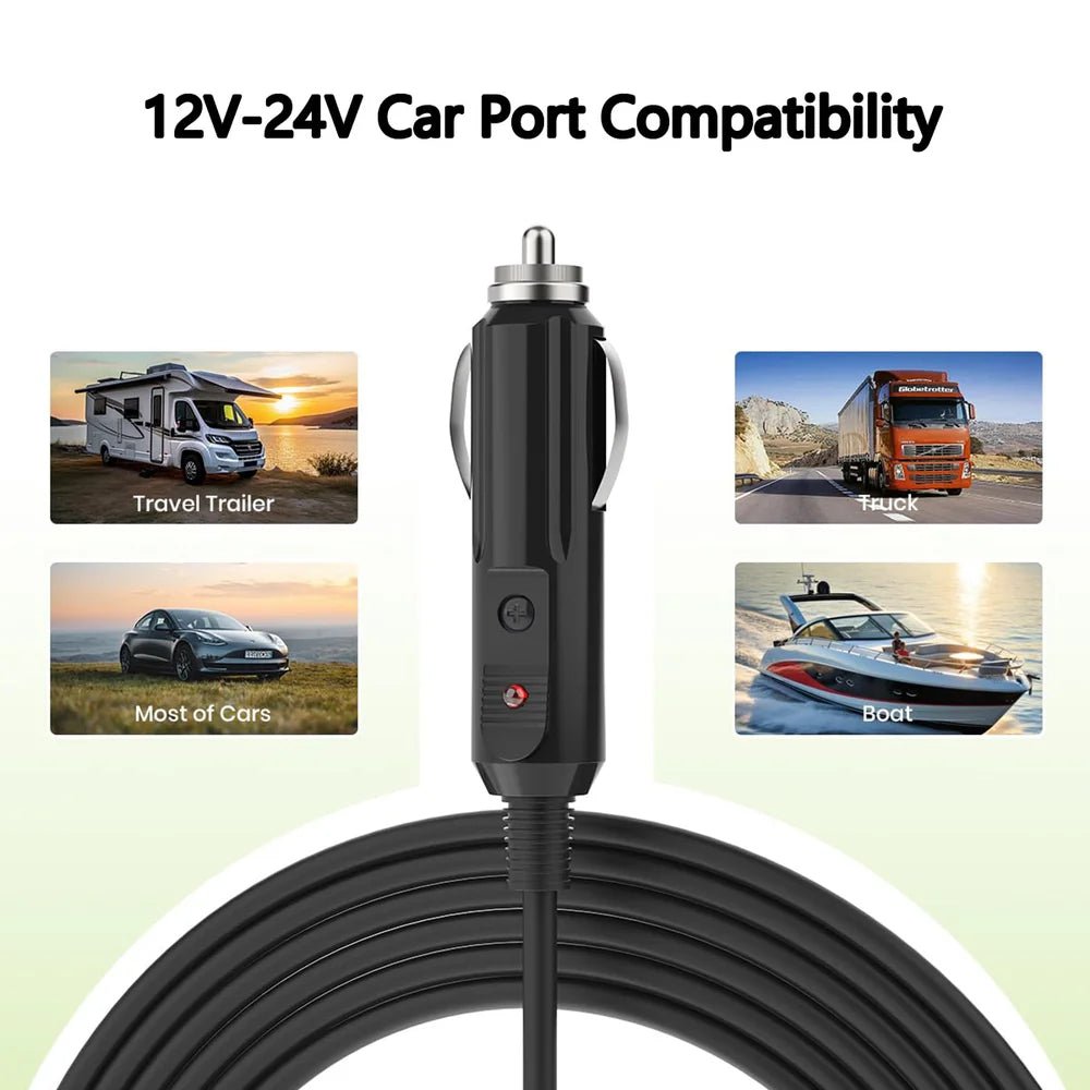 Car Charger to DC Cable with Switch for Starlink Mini (10ft/3M) - T-Launch