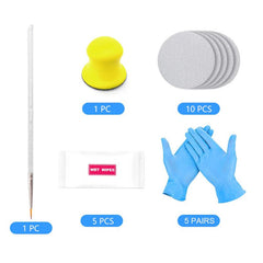 Car Curb Rash Remove Tool Kit - T-Launch