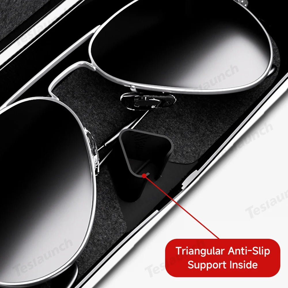 Car Sun Visor Glasses Storage Box – Universal Fit for All Cars - T-Launch