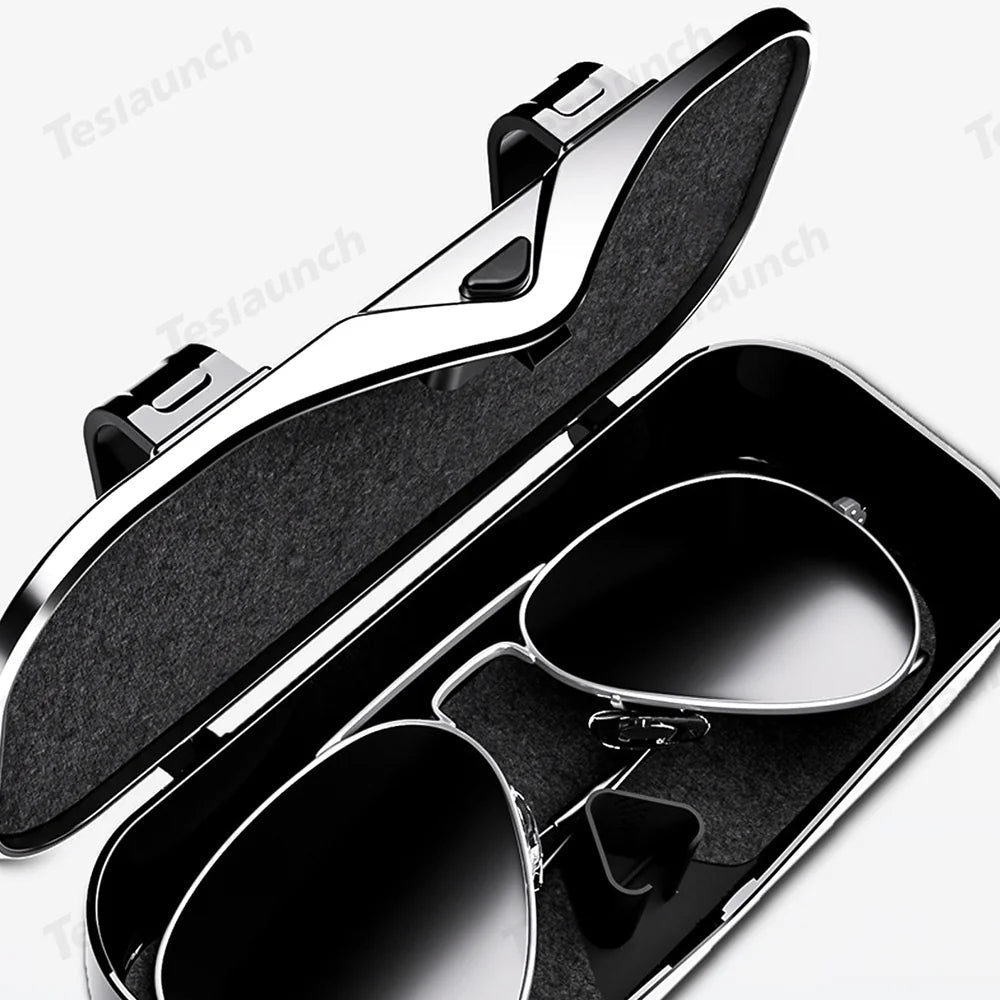 Car Sun Visor Glasses Storage Box – Universal Fit for All Cars - T-Launch