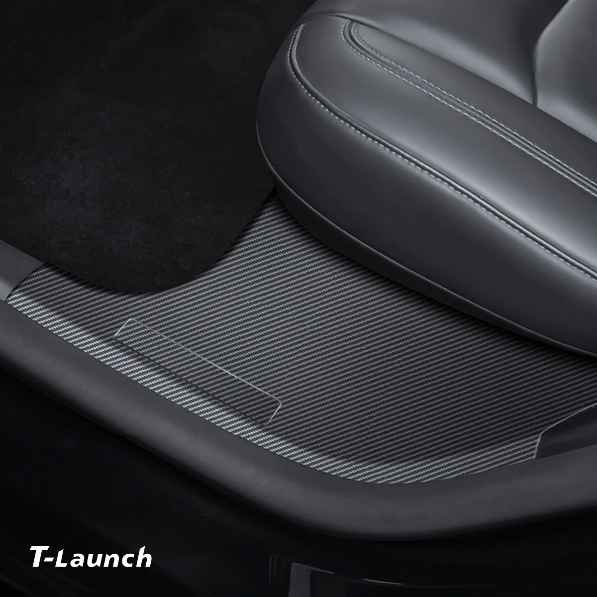 Carbon Fiber Color Door Sill Protector + Trunk Sill Protector for Tesla Model Y 2021-2024 - T-Launch