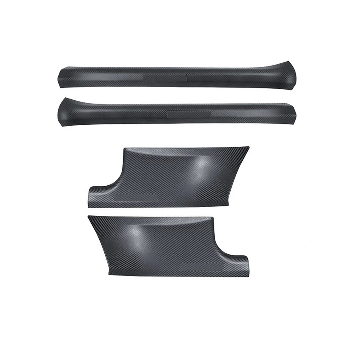 Carbon Fiber Color Door Sill Protector + Trunk Sill Protector for Tesla Model Y 2021-2024 - T-Launch