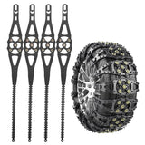 Fishbone Style Anti Slip Snow Chains (for Car Tire Size 165-245mm)