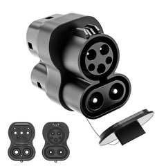 CCS1/Type 1 to CCS2/Type 2 Adapter EV Fast Charging Adapter (AC+DC) - T-Launch