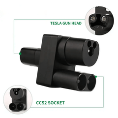 CCS2 to Tesla/NACS EV Charging Adapter for Model 3/Y/S/X - T-Launch