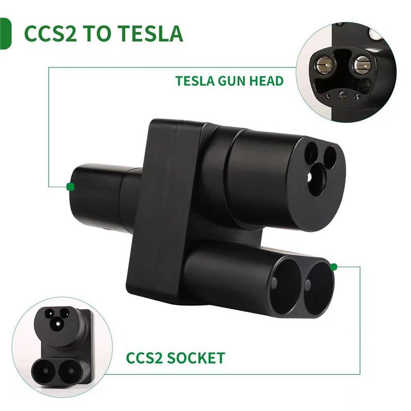 CCS2 to Tesla/NACS EV Charging Adapter for Model 3/Y/S/X - T-Launch